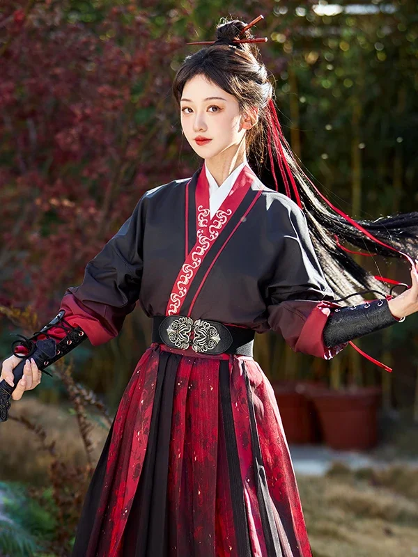 

Original XiangFeng Red Dust Assignment Hanfu Men Women Martial Artist Daily Attractive Spring Autumn Ancient Costume 2025