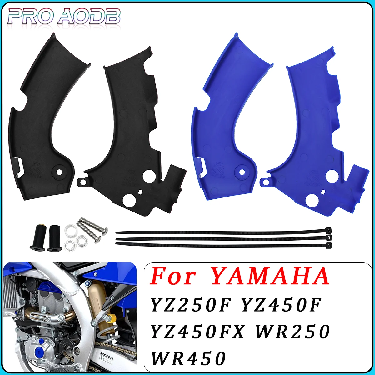 Motorcycle Frame Guards Covers Protectors For YAMAHA YZ250F YZ450F YZ450FX WR250 WR450 2018 2019 2020 2021 2022 Dirt Bike