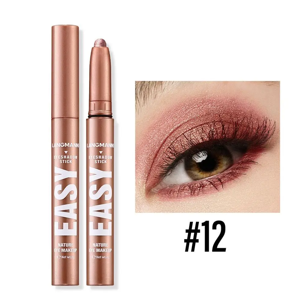 Perl glanz Lidschatten Bleistift Glitter Seidenraupen Liner Augen Kosmetik Text marker Schimmer matt Schatten Lidschatten Make-up dauerhaft c8e0