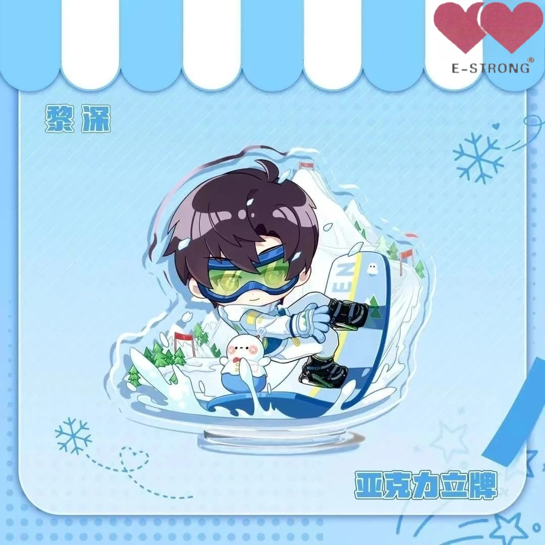 الحب والقوي والمساحة العميقة المحيطة محلية الصنع QQ، بطاقة واقفة لتزيين سطح الطاولة من الأكريليك اللطيف للغاية #5