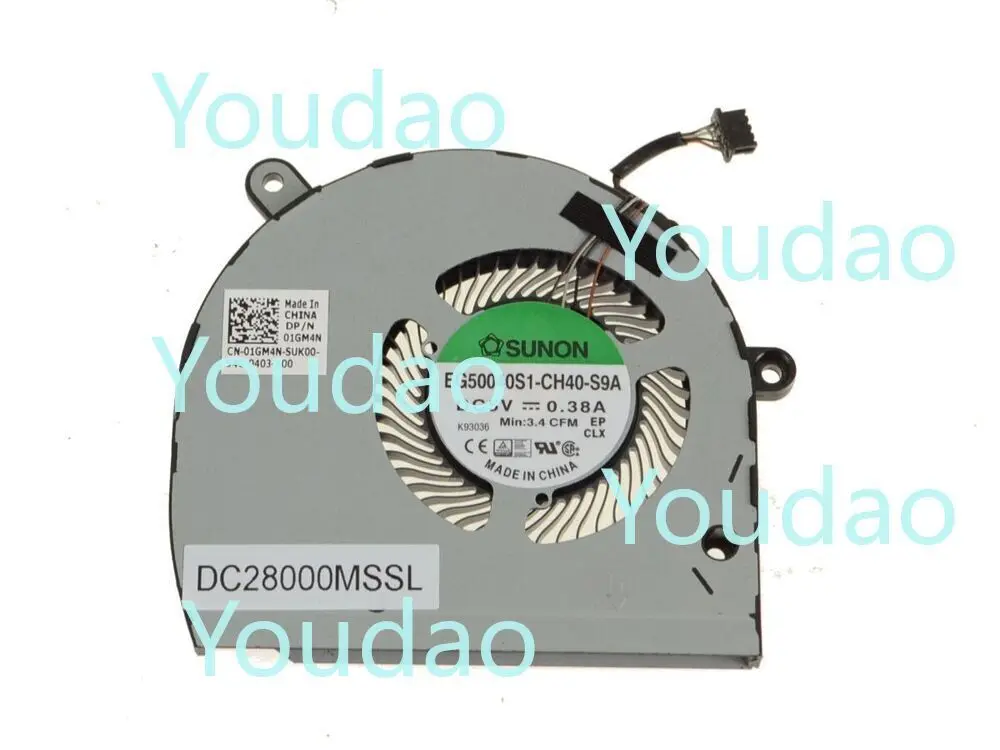 CPU Cooling Fan For DELL Latitude 5500 01GM4N 1GM4N