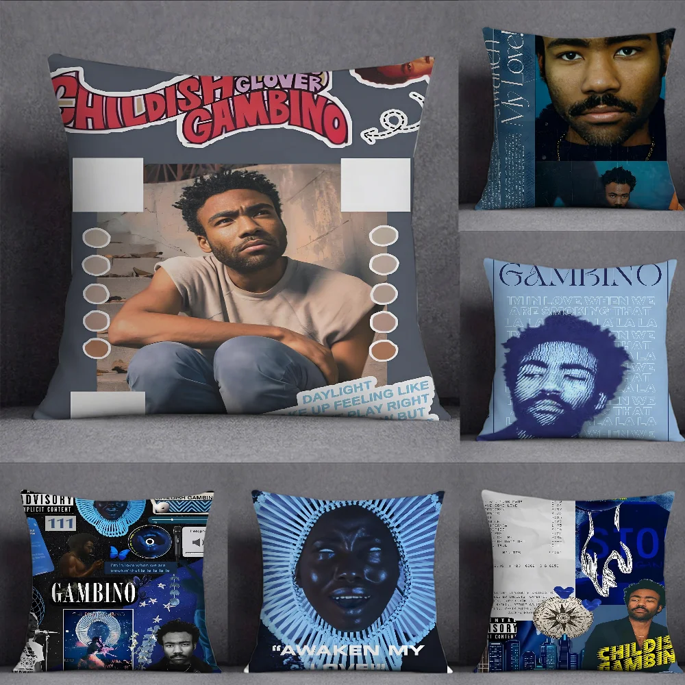 

Donald glove Awaken My Love Pillow Case Square Double-Sided Printing Short Plush Sofa Cushion Cover Bedside Pillow