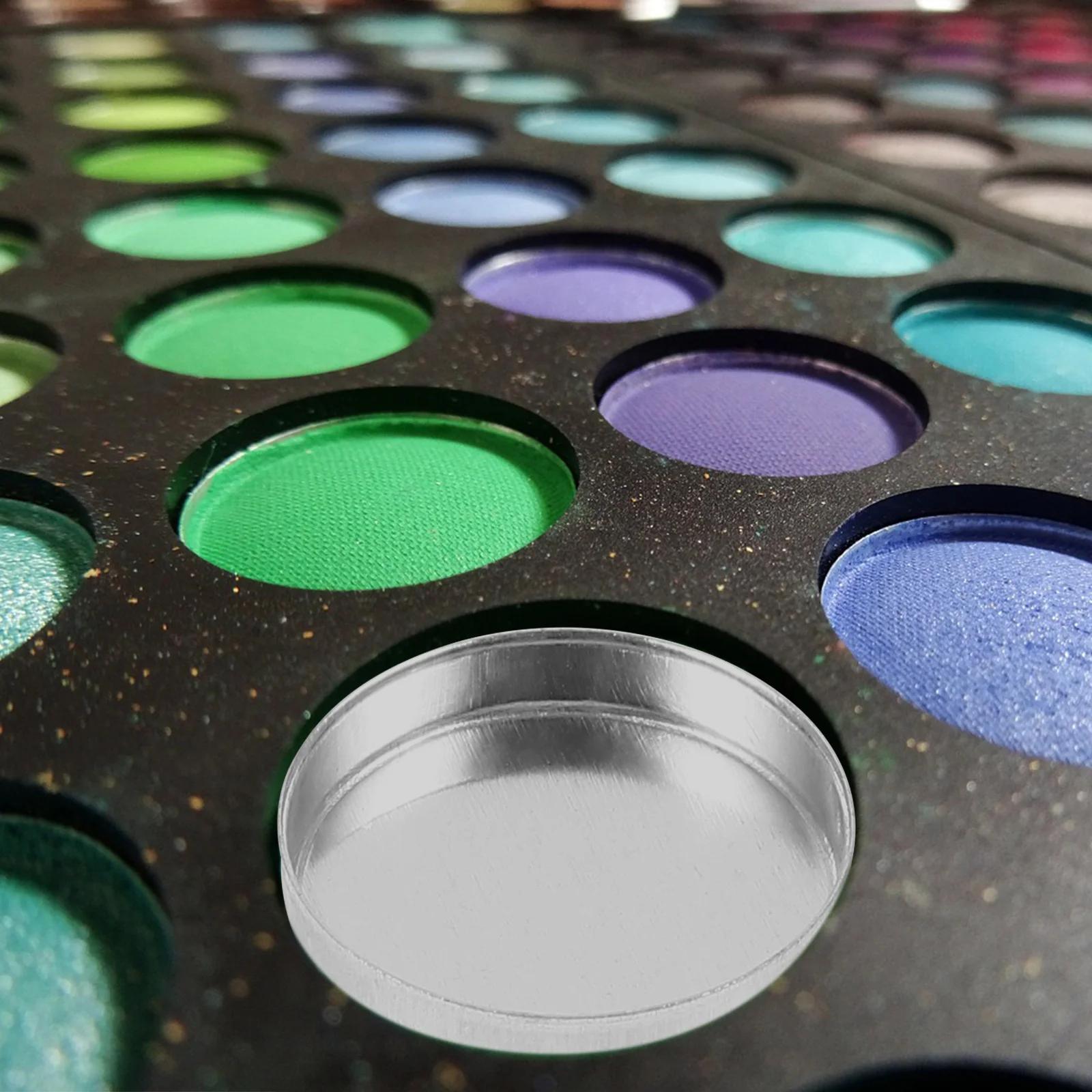 10 قطع من صينية ظلال العيون الفارغة، صينية مكياج صغيرة خفيفة الوزن لحاوية عينة البودرة التي يمكنك صنعها بنفسك، حقيبة سفر محمولة قابلة لإعادة الاستخدام #4