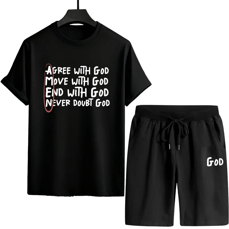 2026 Single Piece Versatile Shorts-sleeved T-shirt and Sports Short Casual Quality Summer Outdoors Jogging Daily Men's Tracksuit