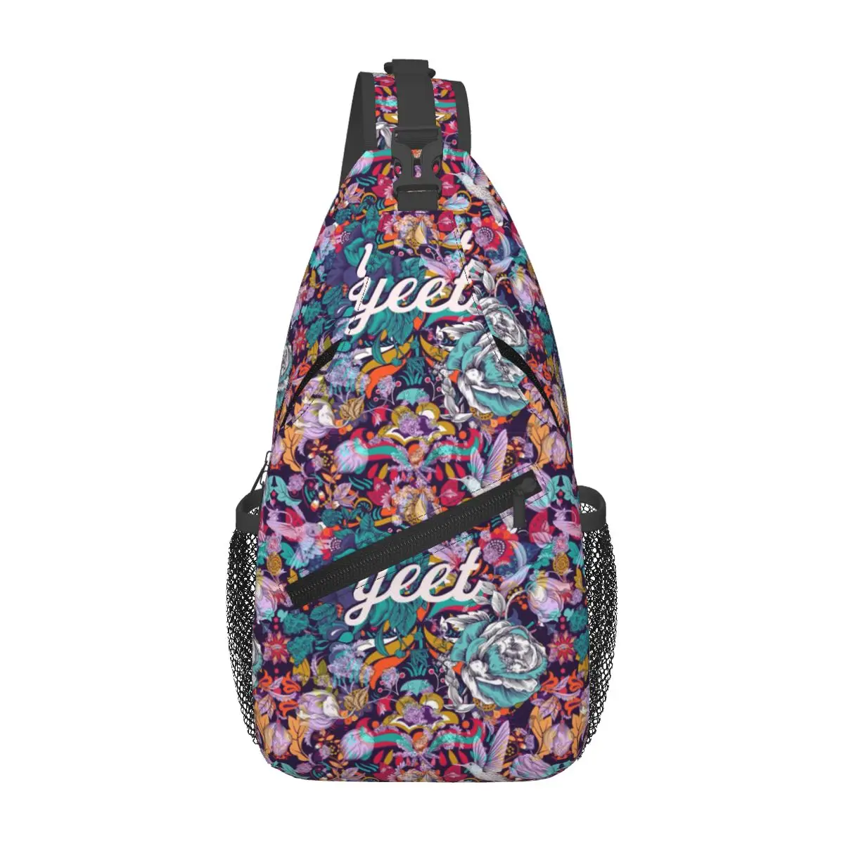 

Custom Jey Uso Yeet Shoulder Crossbody Chest Backpack For Cycling Shoulder Chest Bags Sling Bag Flower Logo Shoulder Backpack