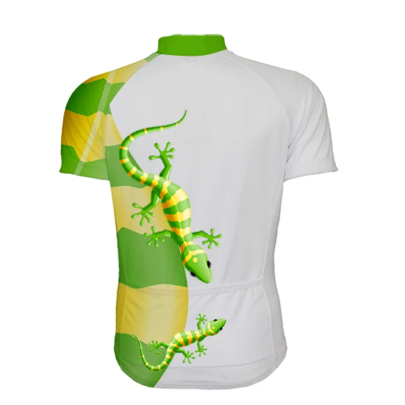 Green House lizard-Jersey de ciclismo para hombre, ropa de manga corta para bicicleta, color verde, para primavera, verano y otoño, 5495