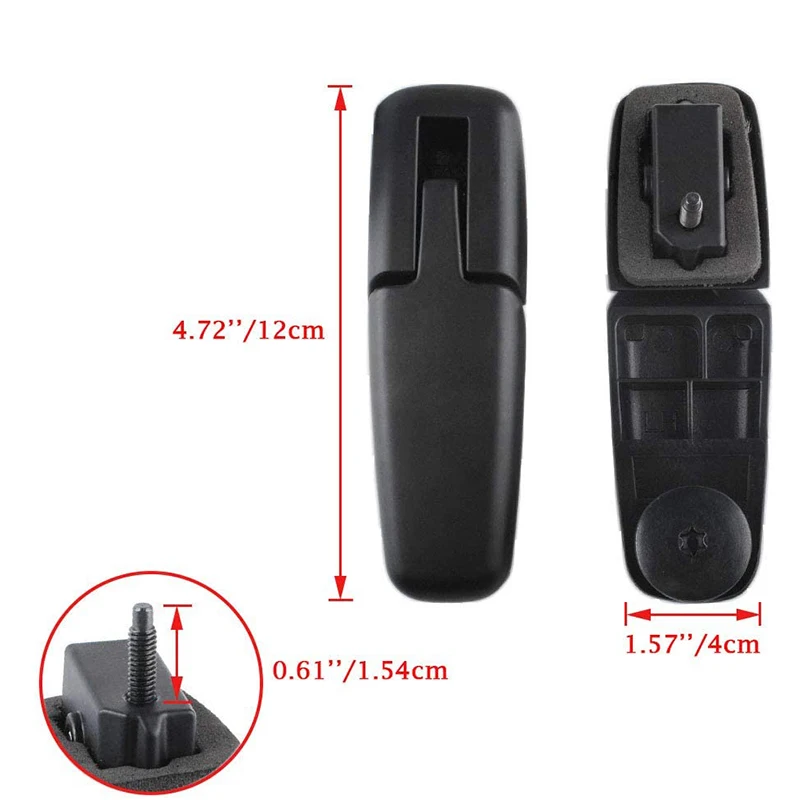 STPAT YL8Z78420A68BA Rear Window Hinge Set Rear Left Right Window Glass Hinges for Ford Escape 2001-2007 for Mercury Mariner