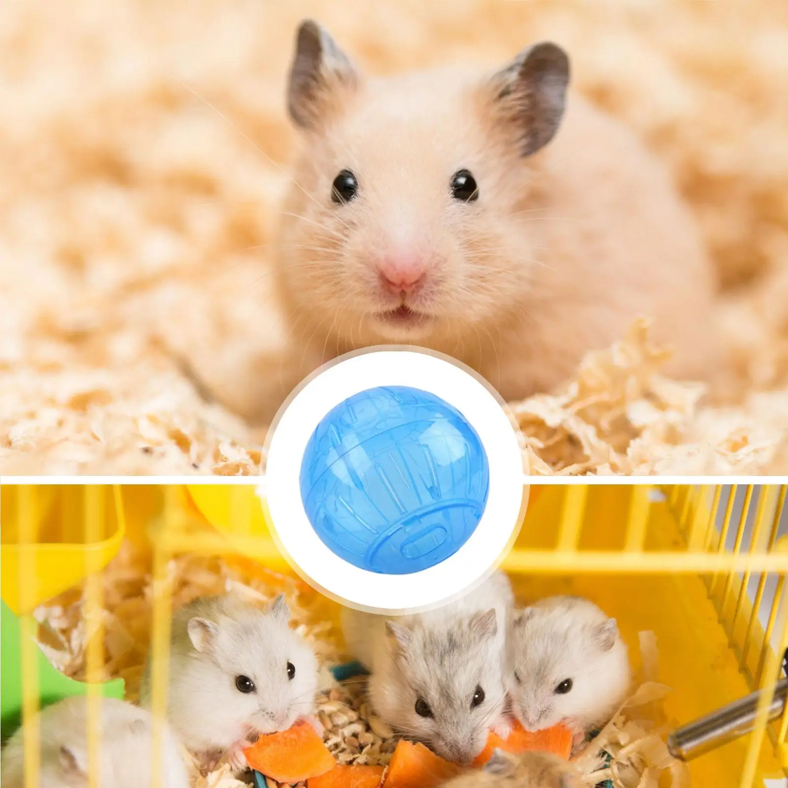 Acrylic Hamster Exercise Ball Hamsters Running Toy For Syrian Hamster Small Pets Clear Crystal Run Wheel Safe Pet Supplies view 6