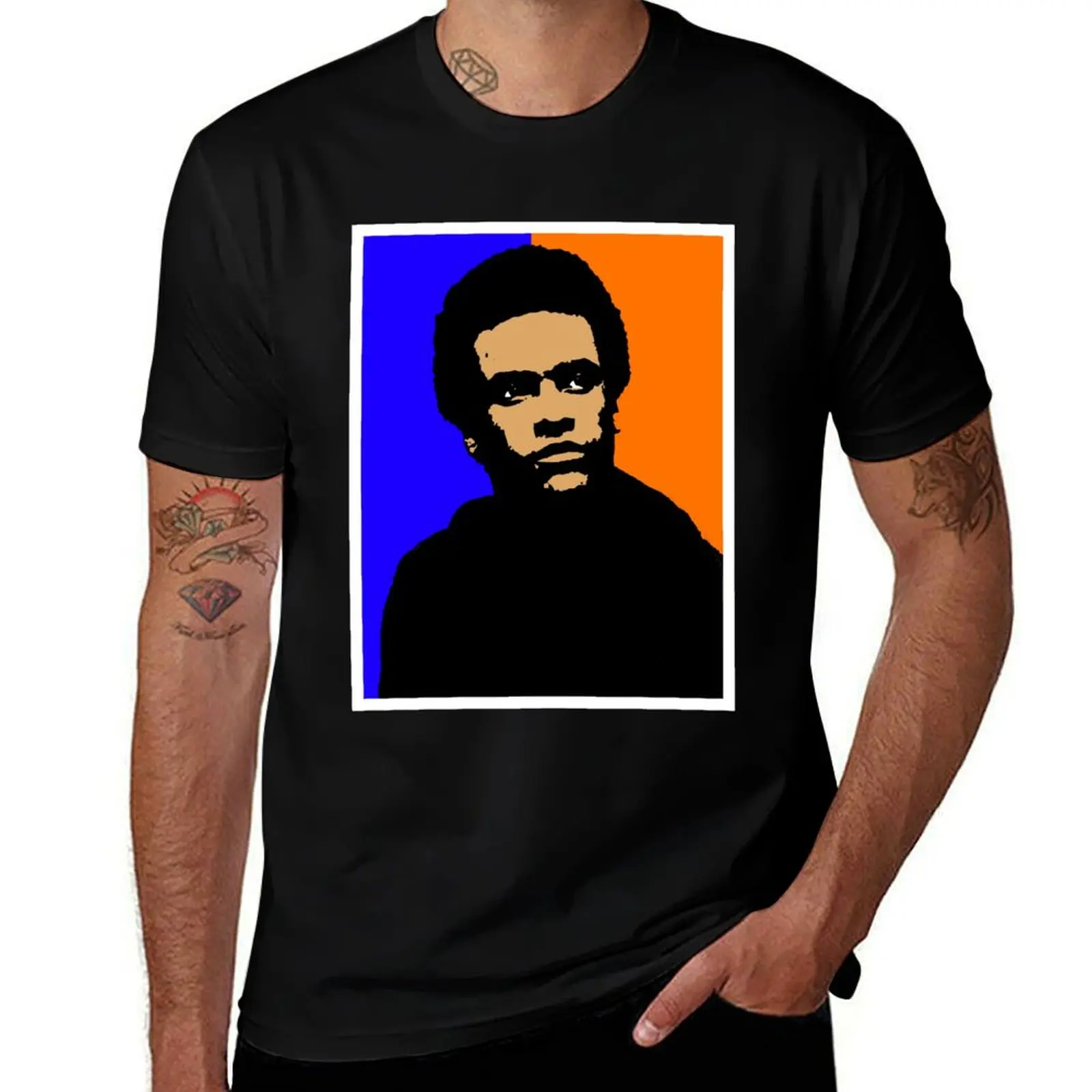 

HUEY NEWTON T-Shirt Blouse T-shirts oversize graphic shirts Men's clothing
