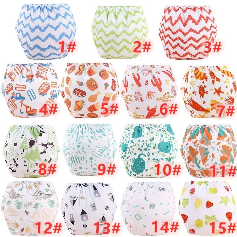 2PC Diapers +10PC Inserts Kids Diapers Reusable Diaper Cover Adjustable Children Nappy Changing Baby Cloth Diaper