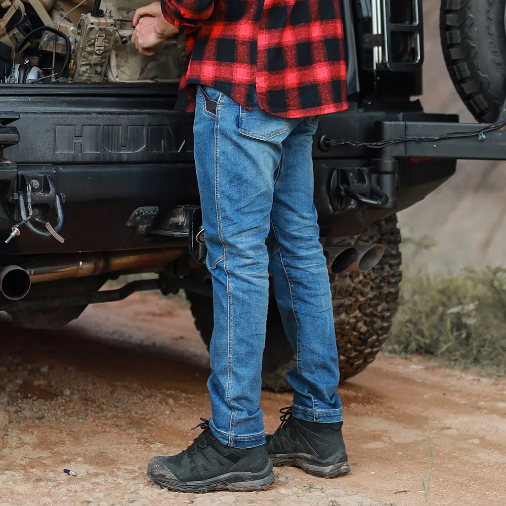 Emersongear Blue Label Freedom Tactical Jeans Duty Cargo Trousers Ergonomiczne spodnie jeansowe Camping Hiking Hunting Outdoor EMB9710 — zdjęcie 5