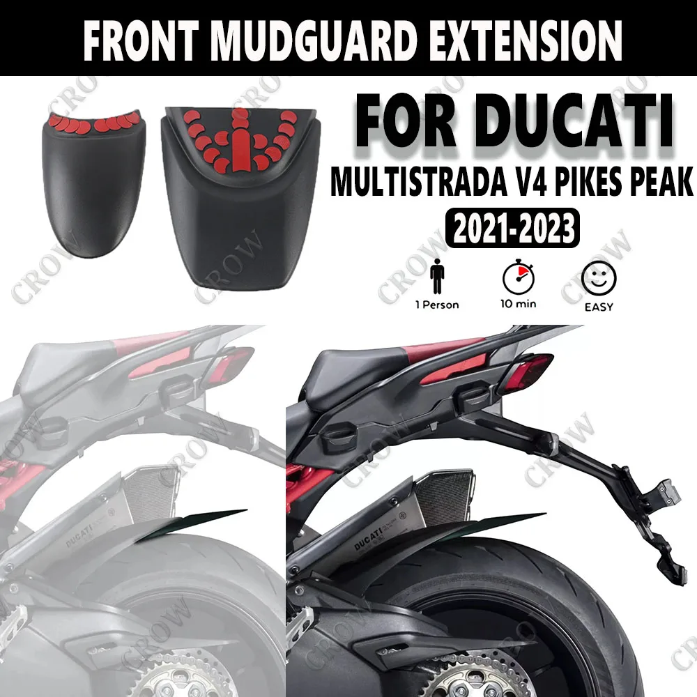 

For Ducati Multistrada V4 Parker Peak 2021-2023 2024 V4 Parker New Motorcycle Accessory Front Mudguard Extension V4 Parker Peak