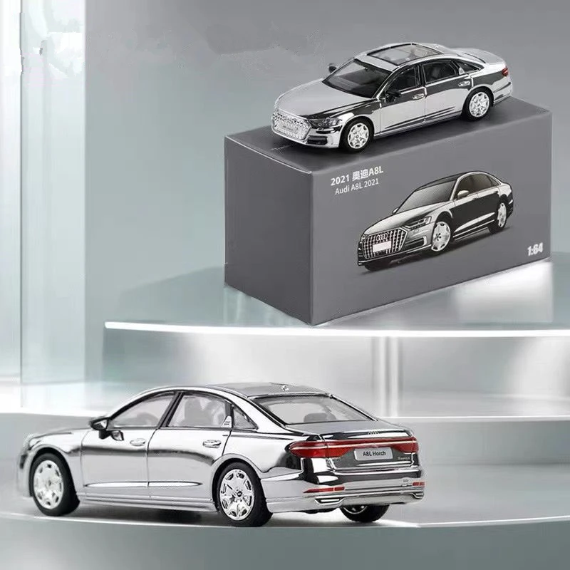 1/64 AUDI A8 Horch A7 Alloy Car Model Diecasts Metal Vehicles Car Model High Simulation Miniature Scale Collection Kids Toy Gift