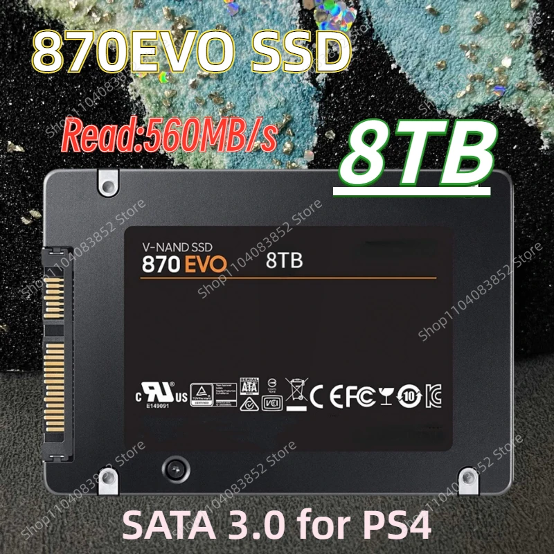 

2024 New Original 2.5 Inches SATA 3.0 SSD Hard Disk 8TB 4TB 2TB 1TB Internal Solid State Drive for Laptop Desktop PC Mac PS4 PS5