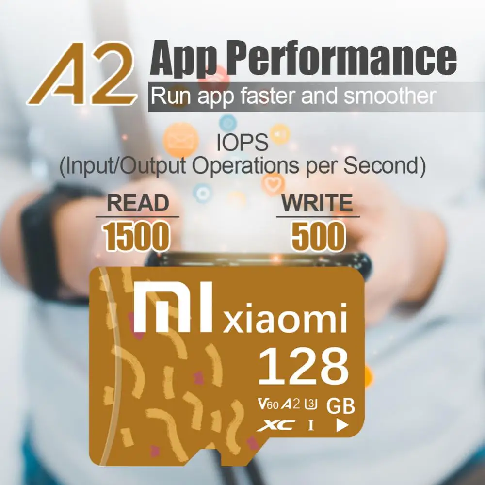 Xiaomi-Mijia Class10 Mini Cartão de Memória TF, Cartão SD para Celulares, Dispositivos Automotivos, Computadores, Drones, 2TB, 1TB, 512GB, 256GB, Original