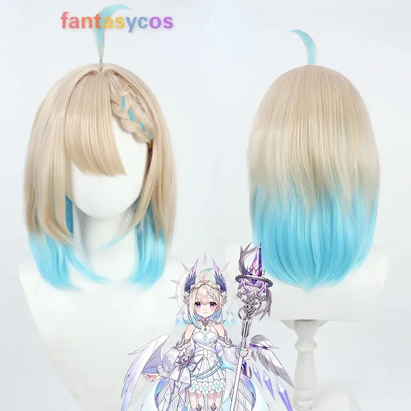 

Hololive Vtuber Enna Alouette Cosplay Short Heat Resistant Hair Halloween Role Play Party Carnival Costume Wigs + Free Wig Cap