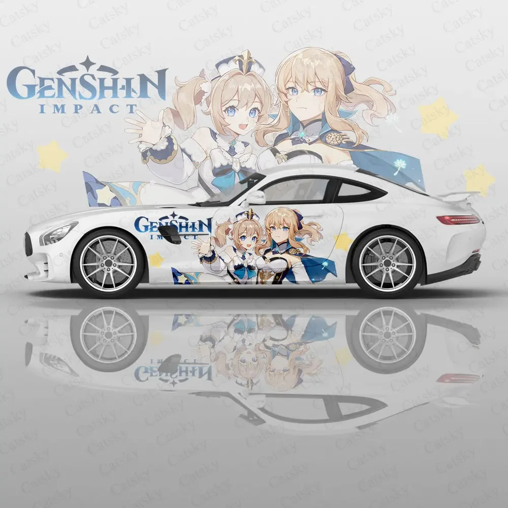 Video Games Genshin Girl Car Wrap Protect Stickers Car Decal Creative Sticker Car Appearance Modification Decorative Sticker