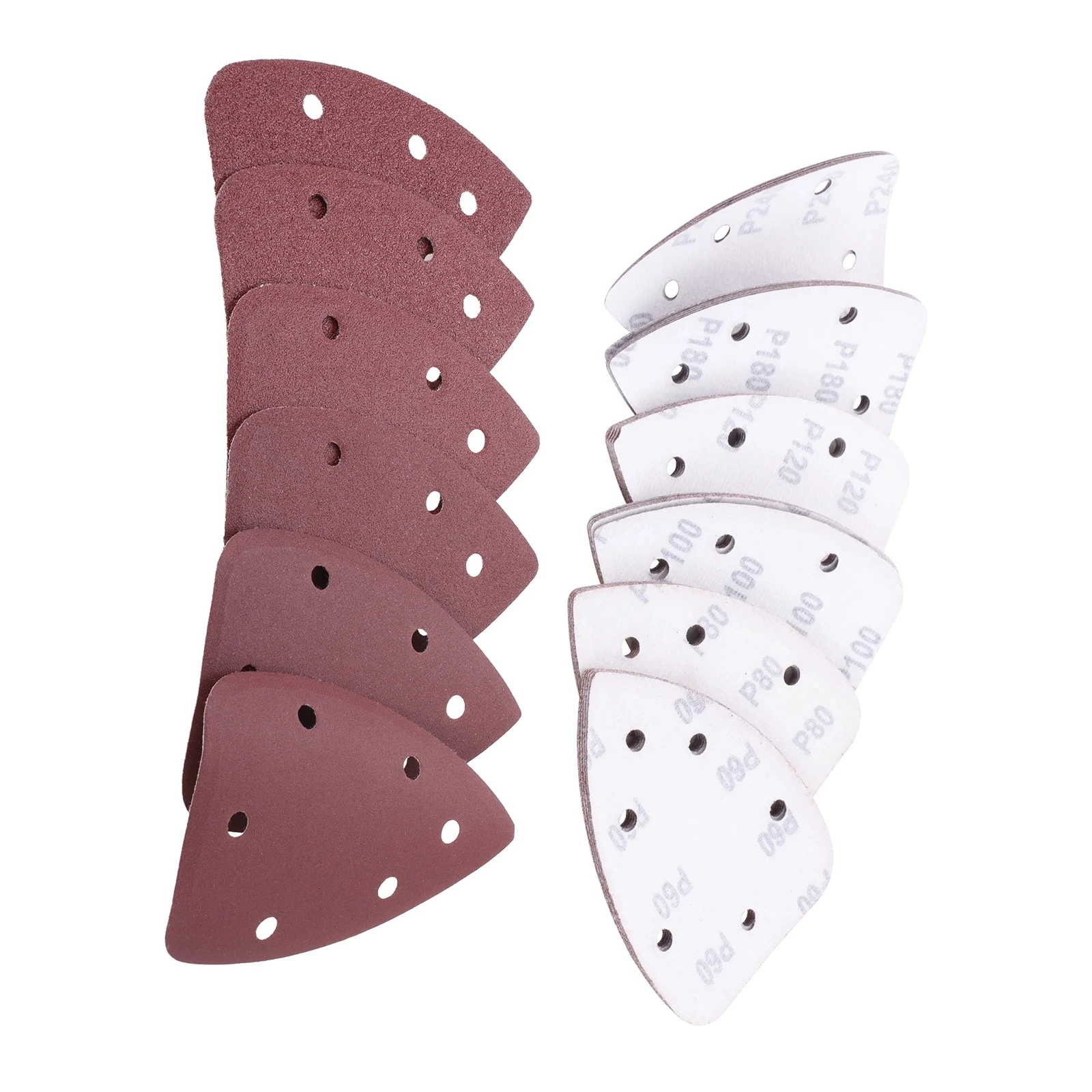 36PCS 60-240Grits Mouse Detail Sander Sandpaper Set For Metal Wood Plastic Dremel Palm Ryobi CFS1503GK WEN 6301 Sander Models