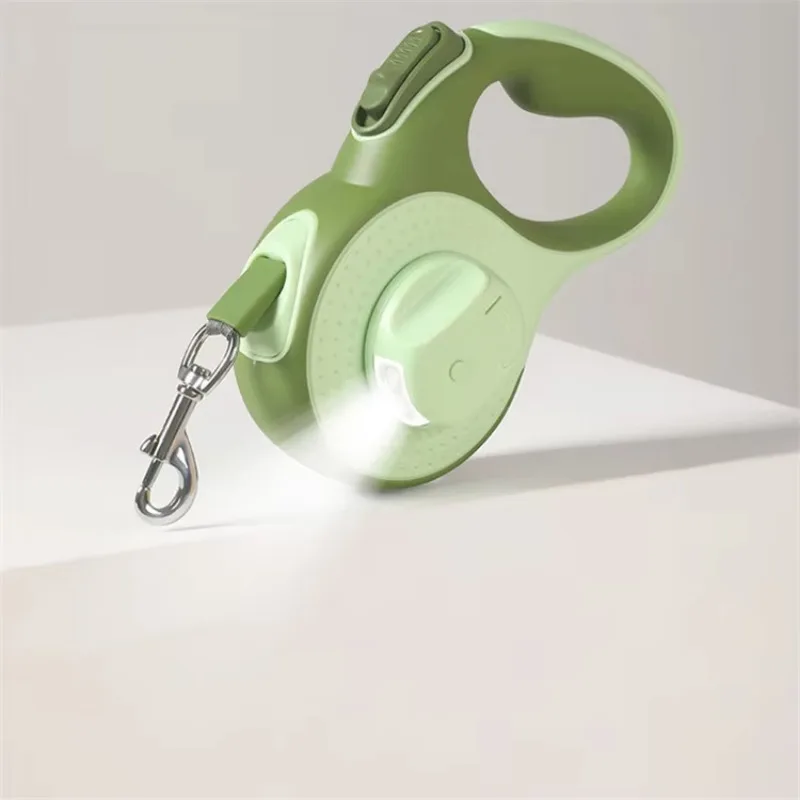 8M Retractable Dog Leash Heavy Duty LED Flashlight Pet Walking Lead for Large Dogs Outdoor - view 2