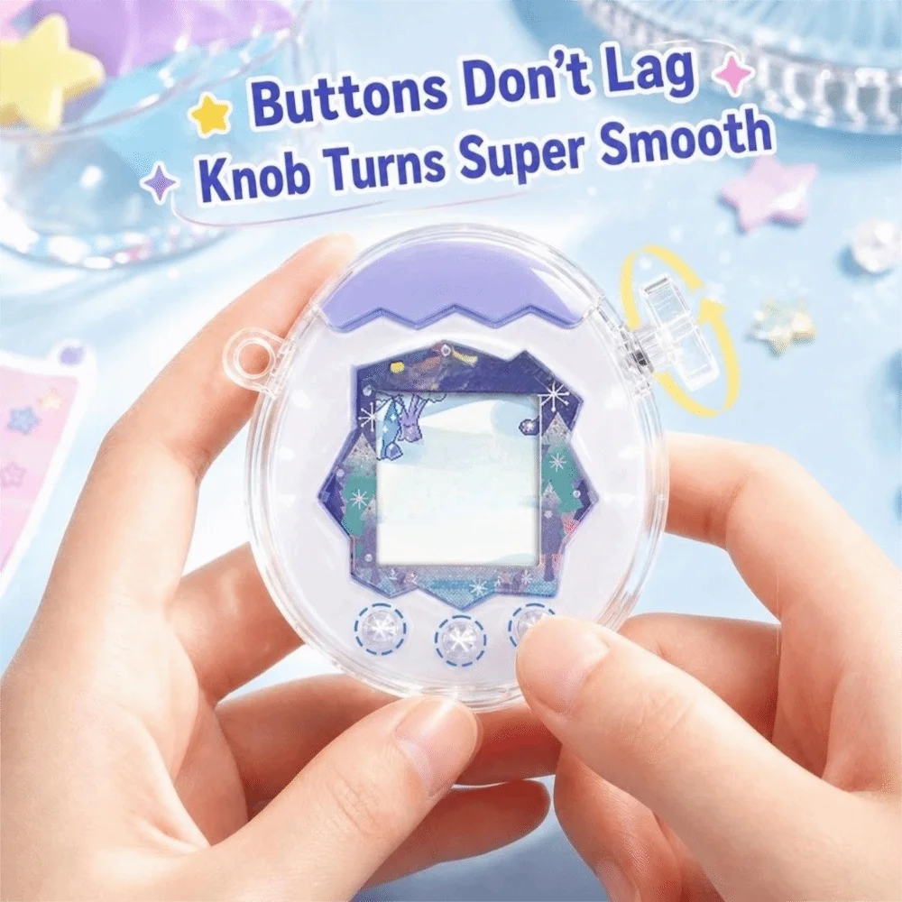 4Pcs/Set Transparent Joystick Caps Replacement PC Rocker Cap Joystick Protector Thumb Stick Grip Caps for Tamagotchi Paradise