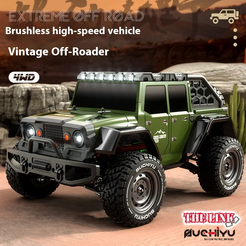 

Dealin 1:16 4WD бесщеточный Monster Truck высокоскоростной RC автомобиль с дистанционным управлением внедорожный гусеничный вездеход для мальчиков