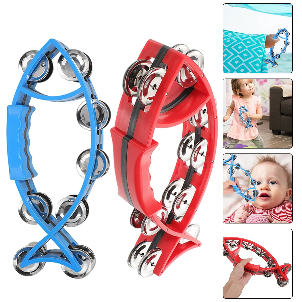 

2Pcs Hand Bell Portable Fish Shape Exquisite Crafted Musical Instrument for Kids and Adults Home Decoration Gift