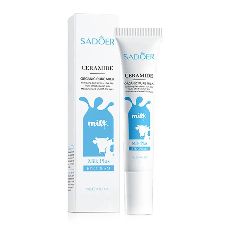 SADOER-crema nutritiva para ojos, leche, eliminación de ojeras, bolsas para ojos, belleza reafirmante hidratante, productos para el cuidado de la piel para ojos