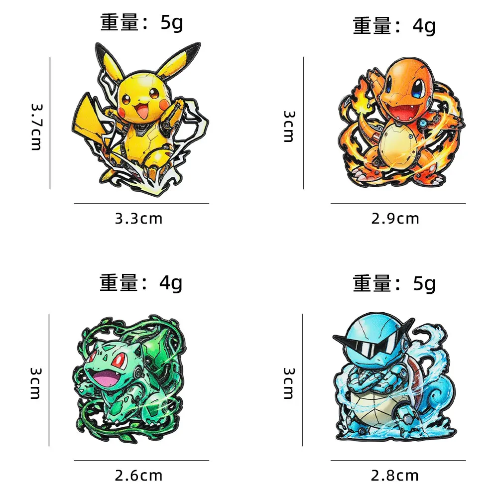 12 Stück Niedliche Anime-Charakter Emaille-Pins Coole Cartoon-Abzeichen Broschen für Damenbekleidung Schmuckzubehör Kindergeschenk – Detail 6
