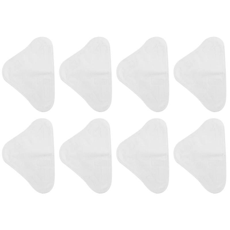 8 Pcs Of Replacement Steam Mop Microfiber Cloth Pad For H2O X5 Mop Triple-Cornered Mop