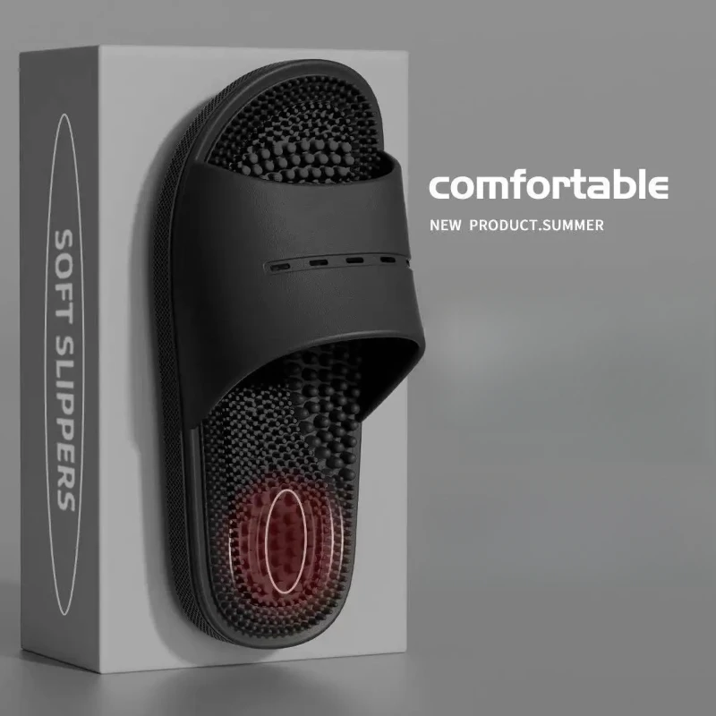 شباشب تدليك صيفية جديدة للنساء، نقاط الوخز للقدم المنزلية، حمام، لوحة ضغط الأصابع المضادة للانزلاق، شباشب رائعة للنساء