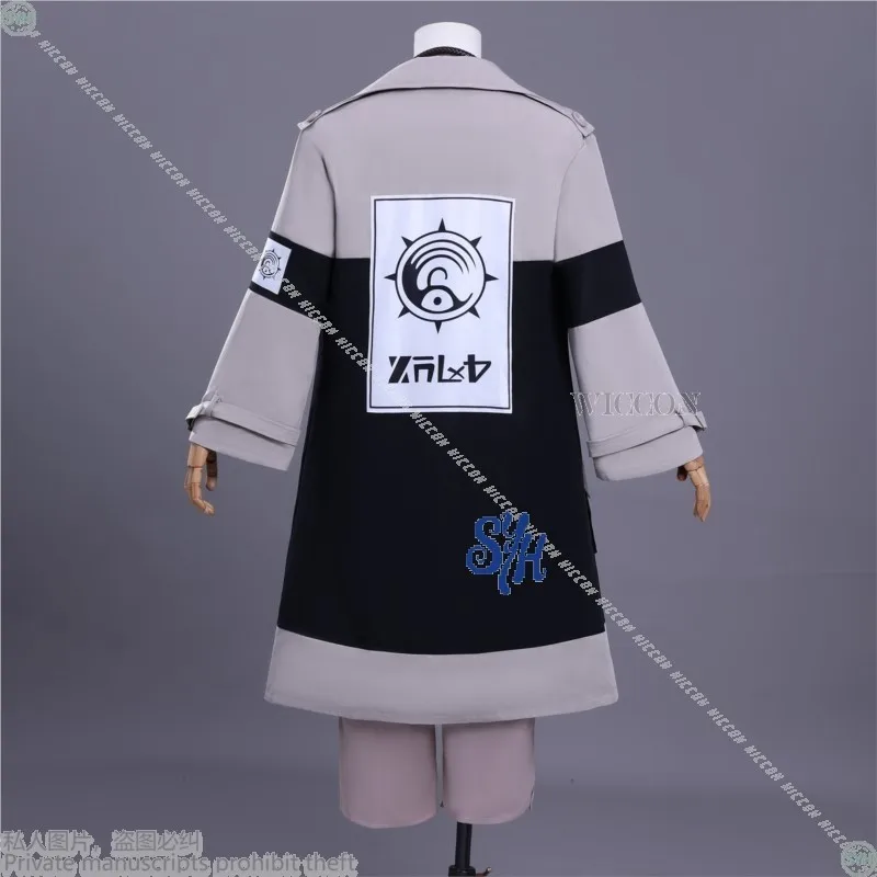 Anime Enjin GACHIAKUTA 코스프레 의상 전투 유니폼 펑크 귀걸이 코트 잘 생긴 풀 슈트 가발 남자 할로윈 맞춤형 롤 플레잉