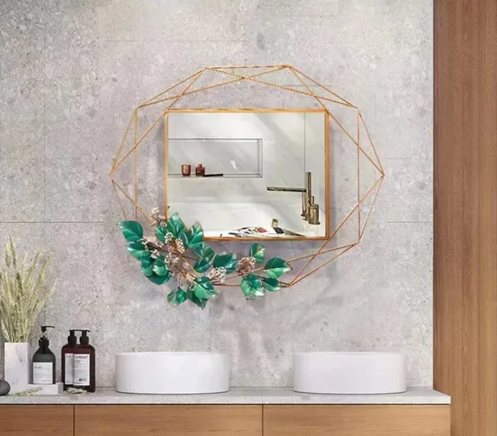 products 2024 large wall bedroom makeup mirrors bathroom home decor luxury art frame house decoration