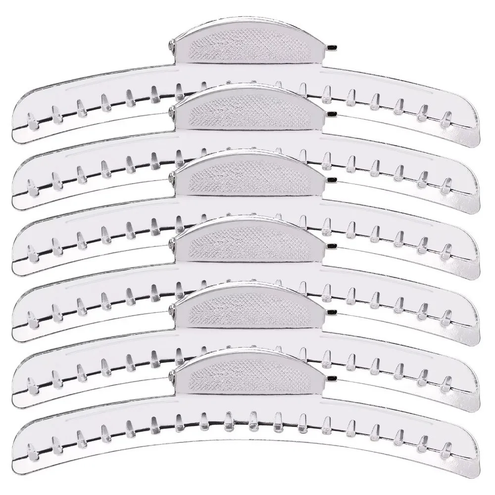 6Pcs New Durable Hairdressing Hair Clip Lightweight Aluminum Alloy Barber Hair Clip Hair Fixed Hairclips Women