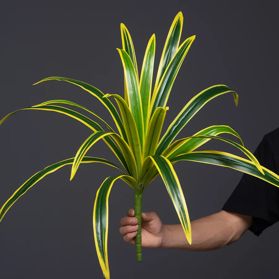 60 cm künstliche Orchideen- und Chlorophytum-Pflanzen, Kunstpflanzen mit fallenden Blättern, künstliche Spinnenpflanzen für die Dekoration von Zuhause und Geschäften – Detail 9