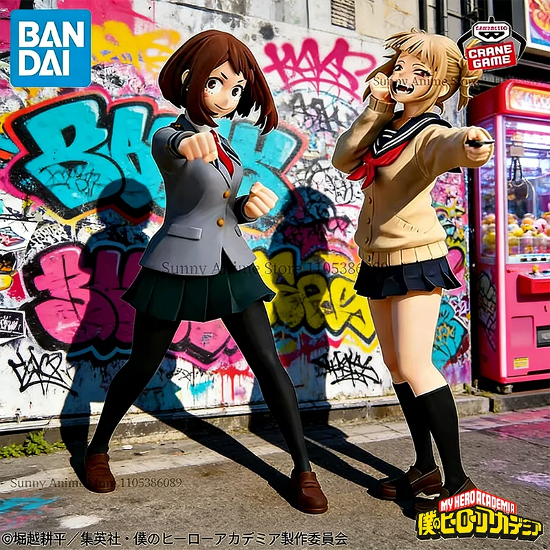 

Bandai Original My Hero Academia Glitter Glamours Ochaco Uraraka Himiko Toga Action Figures Anime Figuras Cartoon Toys In Stock