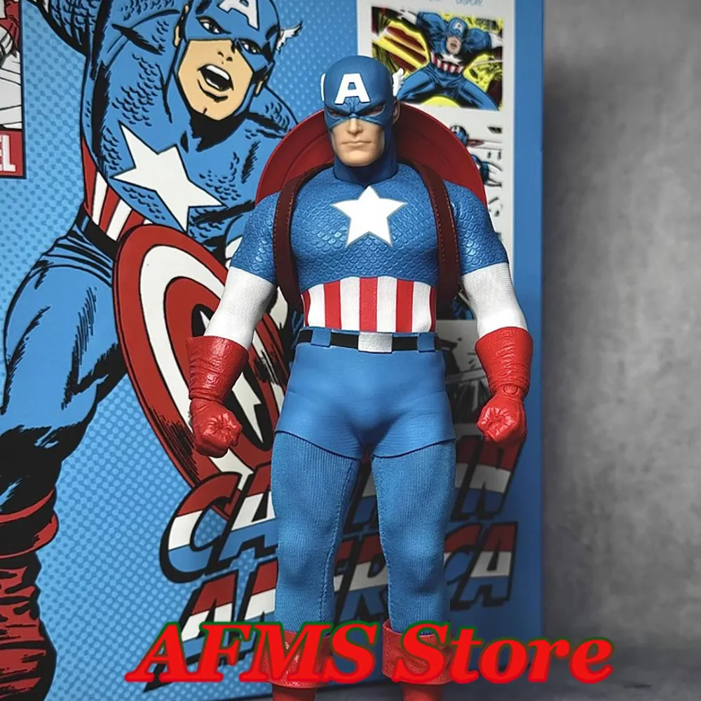 

MEZCO 1/12 Scale Collectible Figure Super Hero America Silver Ageedition Full Set 6Inch Men Soldier Action Figure Model Toys