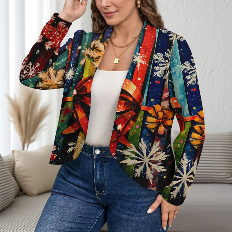 

Осенний женский пиджак с большими лацканами Tie Dye, легкий и удобный стильный и повседневный женский пиджак с принтом, мраморный узор
