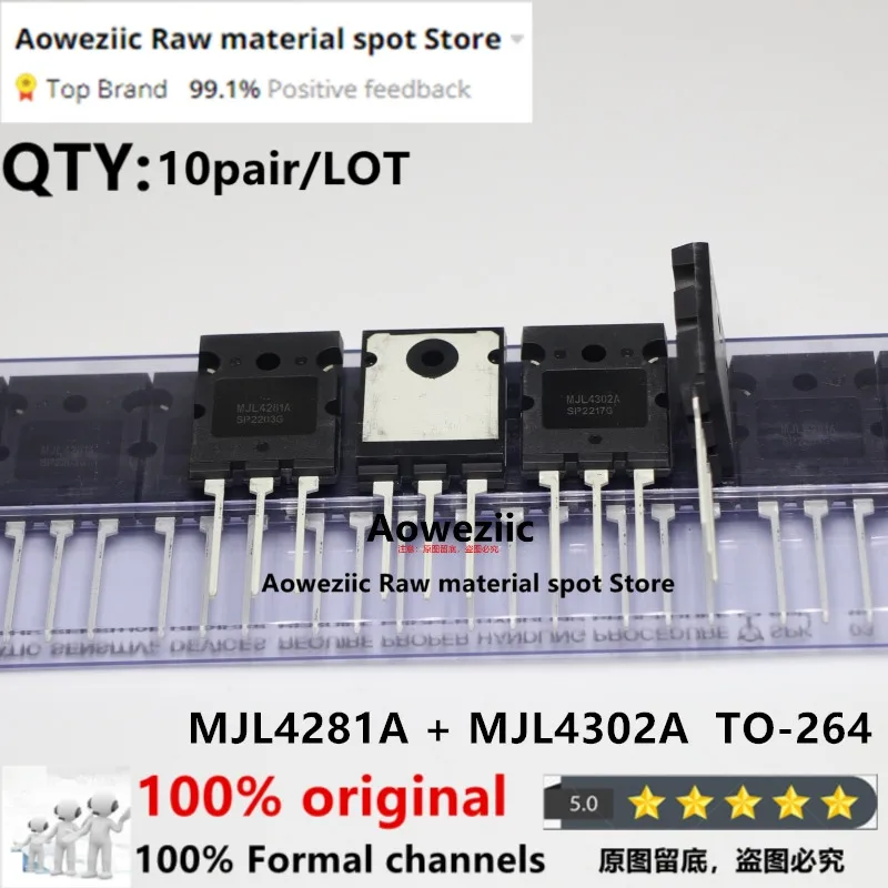 

Aoweziic 2022+ 100% New Imported Original MJL4302A MJL4281A TO-264 High Power Amplifier Transistors