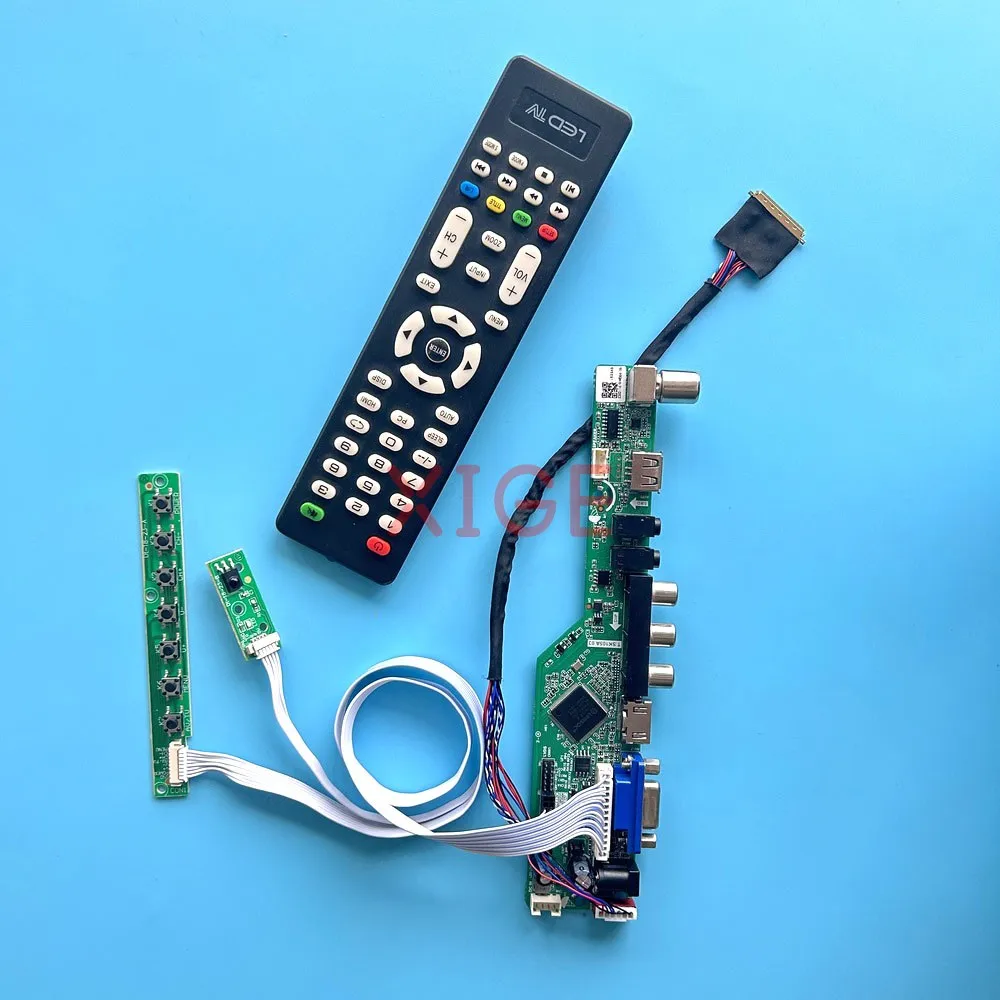 

Для BP101WX1-200 BP101WX1-206 экран ноутбука 10,1 "HDMI + VGA + AV + USB 40-контактный LVDS 1280x800 аналоговый ТВ драйвер контроллера комплект DIY