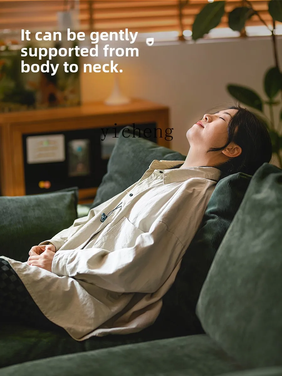 

FY Sofa Simple Retro Small Apartment Living Room Three-Seater Fabric Sofa