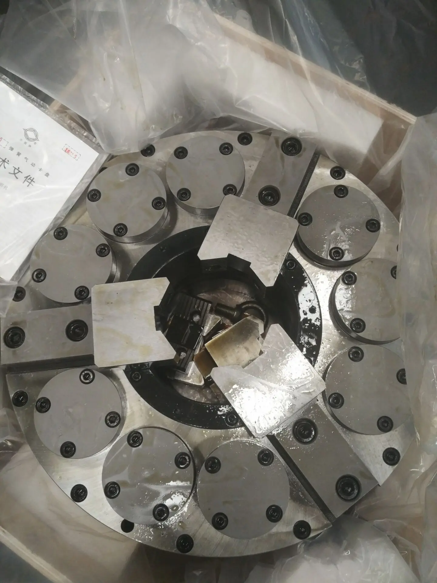 K58550 3-Backen-Luftfutter für STC1835 und CKG20 CNC-Rohrgewindedrehmaschine