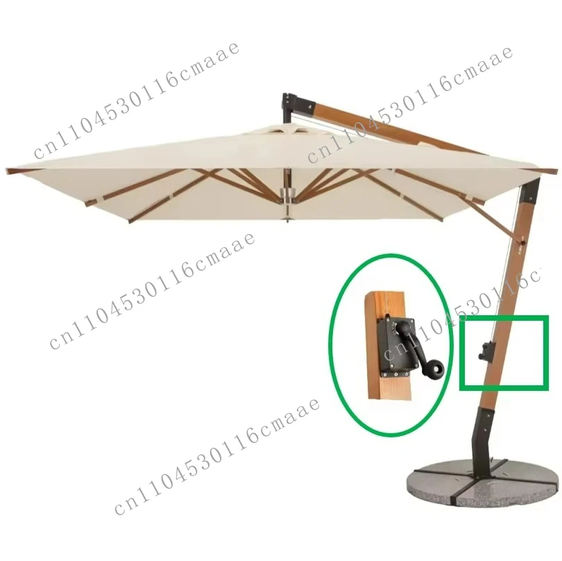 

Suitable for Cantilever Patio Umbrella Winch Replacement Garden Umbrella Parts Chrome Aluminum Umbrella Crank Handle