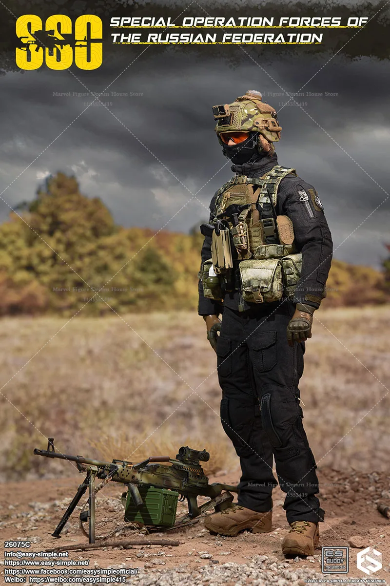 1/6 Scale Special Forces Shooting Range Training Look 12-inch Full Set Action Figure Soldier Hot Sales EASY&SIMPLE ES 26075C