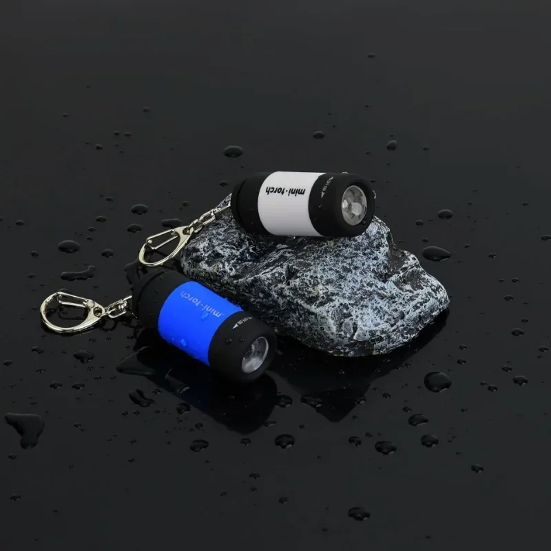 LED Micro Pocket Flashlight Portable USB Rechargeable Keychain Flashlight Waterproof Home Outdoor Hiking Camping Flashlight