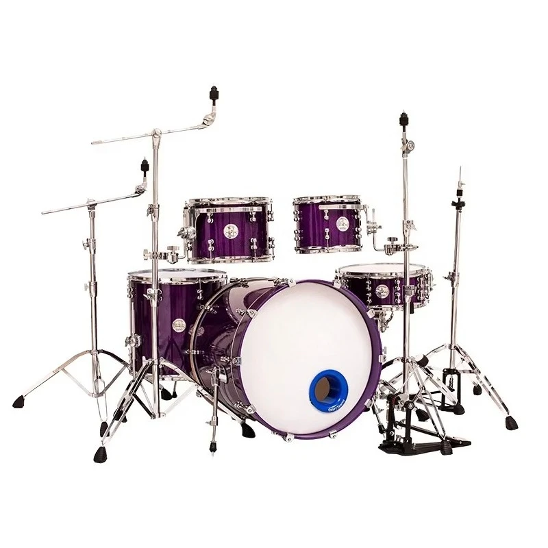 Hot Sale Birch Drum Set Adult Backing Finish Drum Musical Instrument Drum Kits