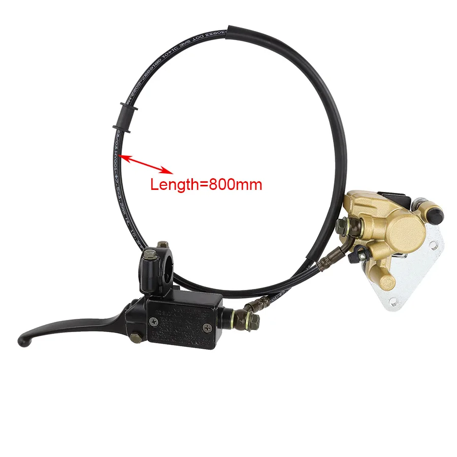 800mm Hand Front Disc Brake Master Cylinder Kit Assembly Replacement for 50cc 70cc 90cc 110cc 125cc ATV Dirt Bike