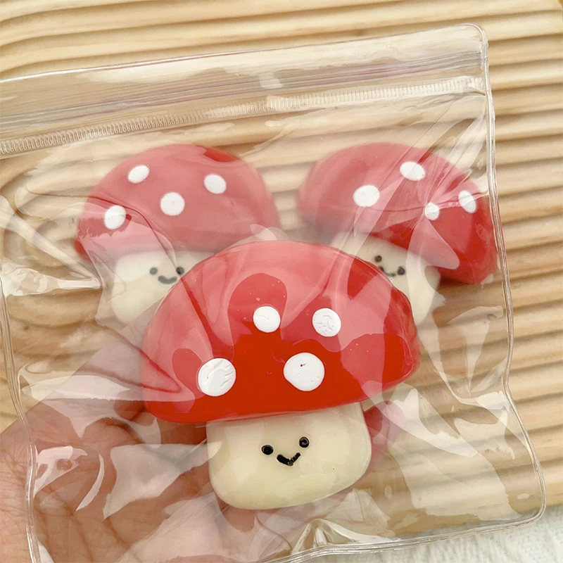 Cute Mushroom Squeeze Toy, Soft Stress Relief, Squishy Toy, Mão Relax Presentes, Mochi Toy