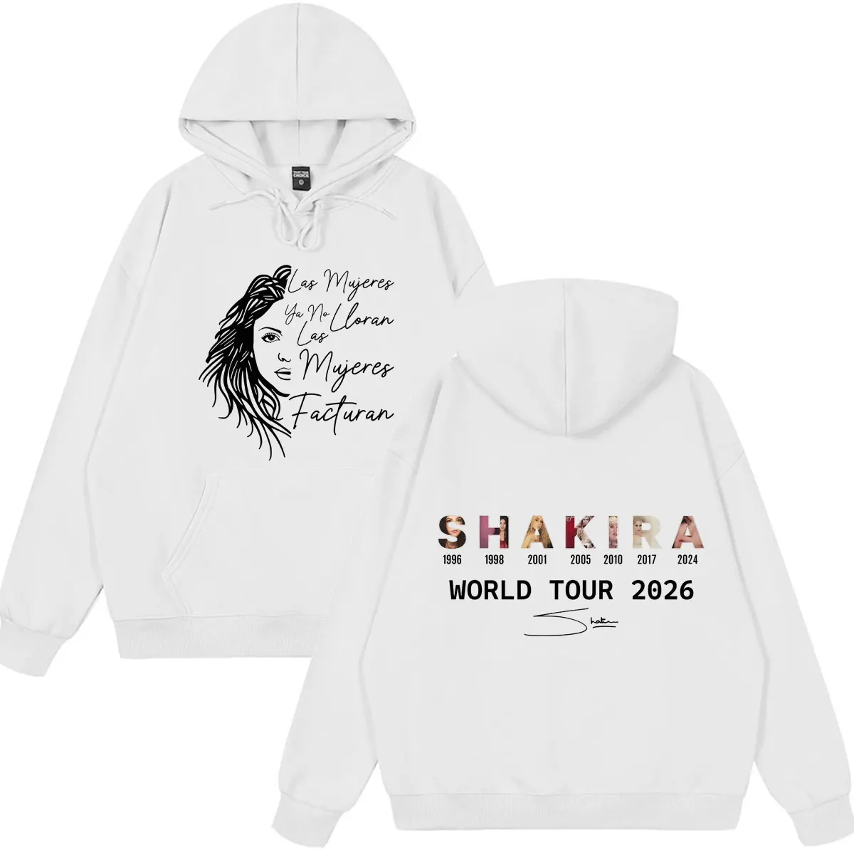 Shakira Las Mujeres Ya No Lloran Album 2026 Tour Printe Hoodie Herren Damen Mode Sweatshirt Lockerer Freizeitpullover Fan-Geschenke Oberteile – Detail 3