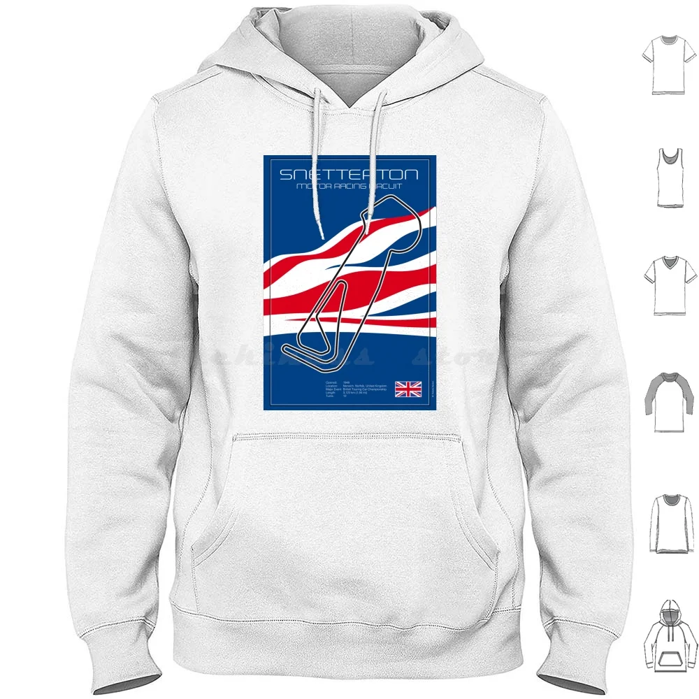 Snetterton Race Track sudaderas con capucha de manga larga Racing Speed Driver Racetrack Monza Daytona Winner Motor Racing Car Le Mans