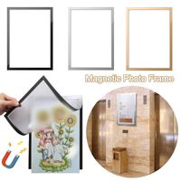 A3 A4 Magnetic Photo Frame Magnetic Display Board Self Adhesive Soft Picture Frames Document Canvas Painting Shop Window